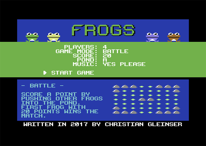 frogs Commodore 64