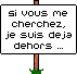 Panneau "Dehors"