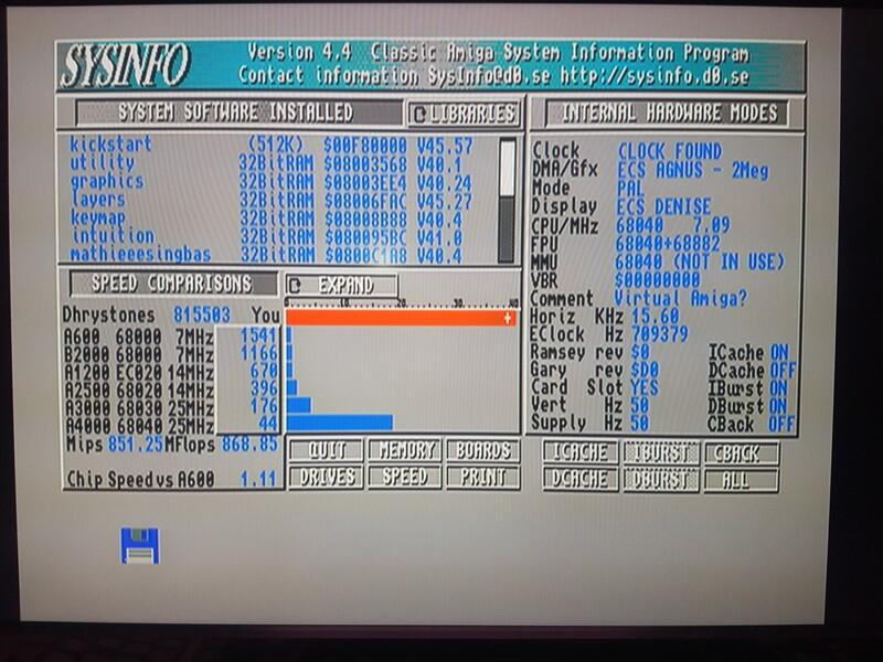 PiStorm'X 600 Sysinfo