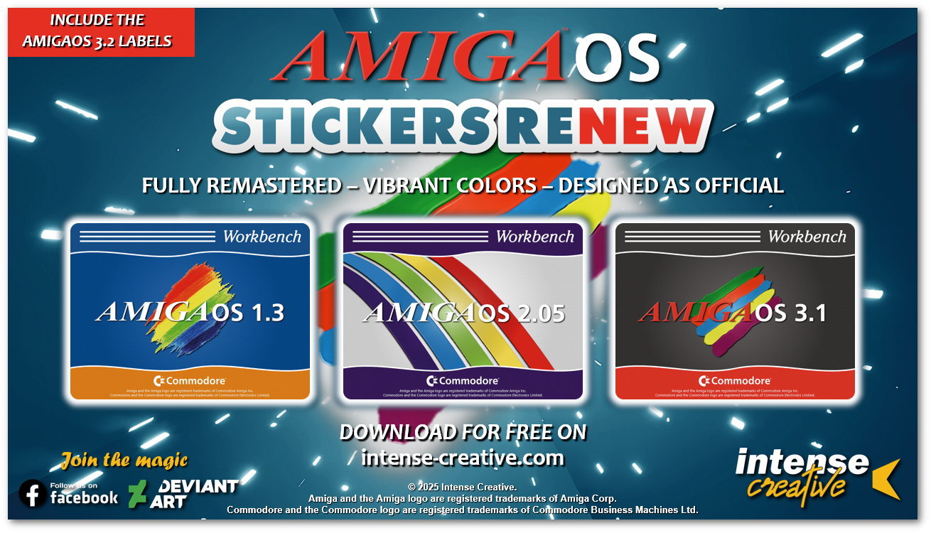 AmigaOS Stickers Renew