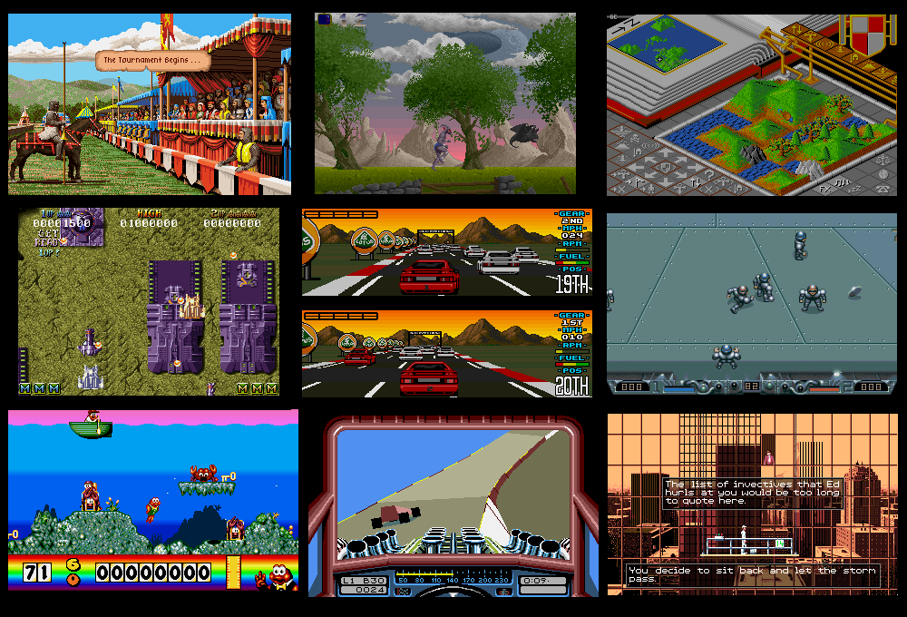 Jeux Amiga d'au plus tard 1990