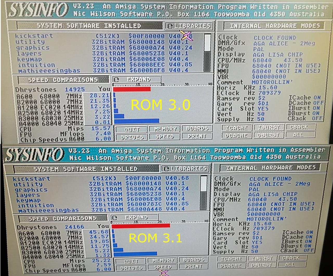 ROM3.0 vs 3.1